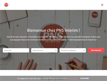 Tablet Screenshot of pns-interim.fr